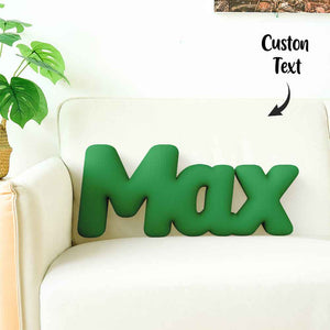 Custom Multi-Letter Pillow 2–5 Letters Shaped Pillow – Personalized Name Cushion Gift