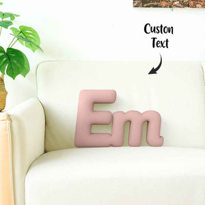 Custom Multi-Letter Pillow 2–5 Letters Shaped Pillow – Personalized Name Cushion Gift