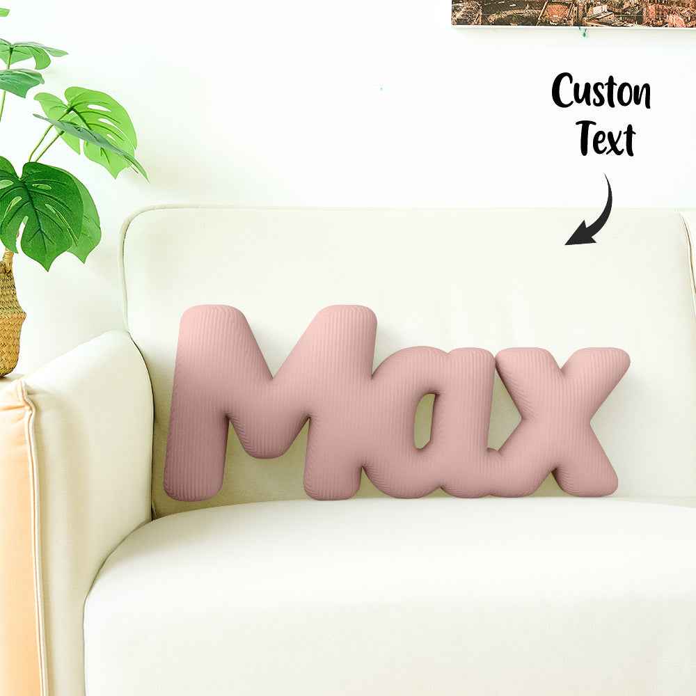 Custom Multi-Letter Pillow 2–5 Letters Shaped Pillow – Personalized Name Cushion Gift