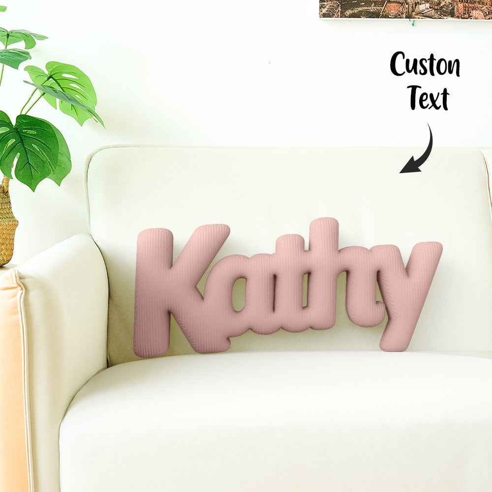 Custom Multi-Letter Pillow 2–5 Letters Shaped Pillow – Personalized Name Cushion Gift