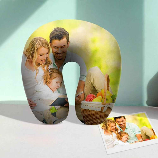 Customized Photo U-Shaped Travel Neck Pillow Comfortable Nursing Pillow