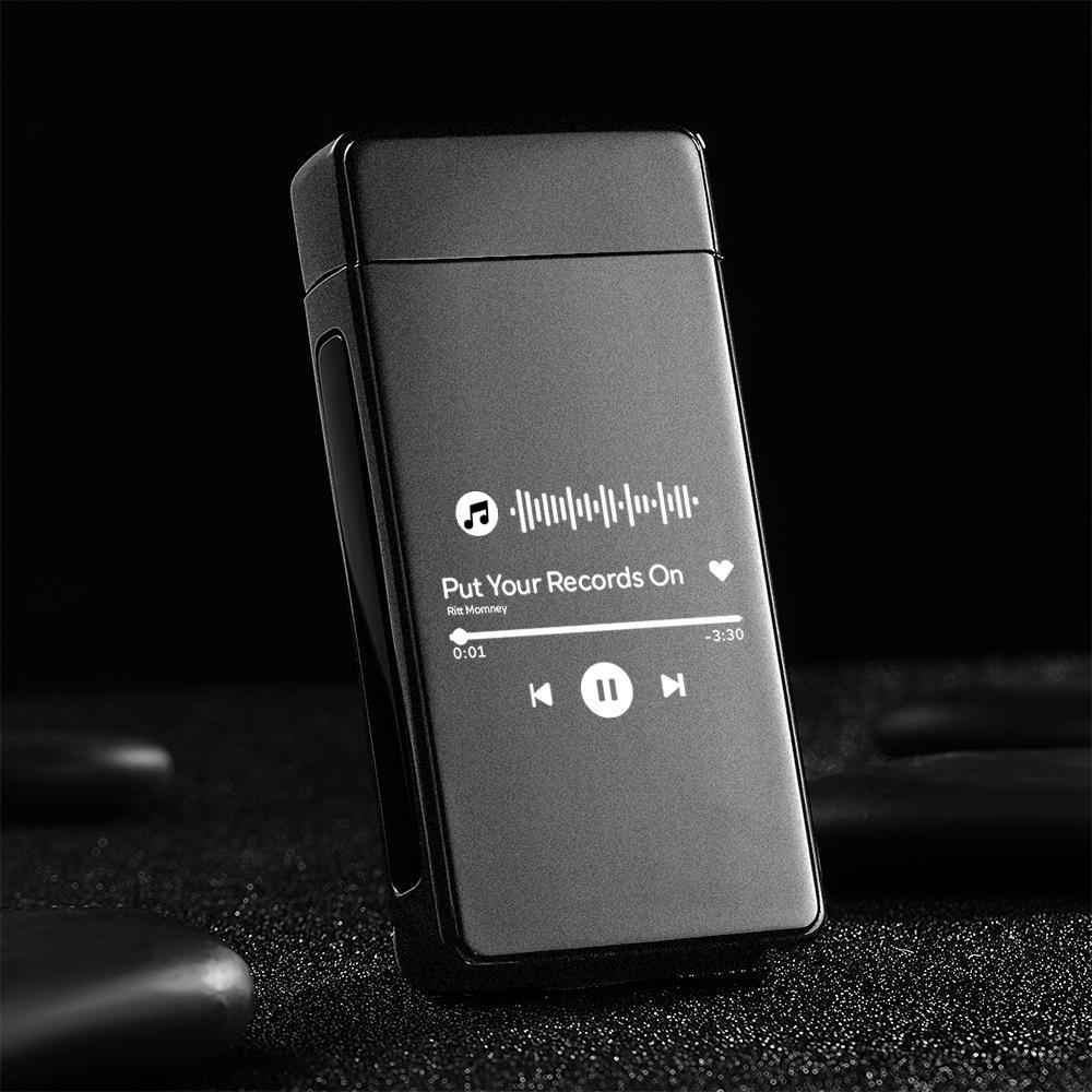 Personalized Music Code Engraved Lighter Custom Playlist Lighter