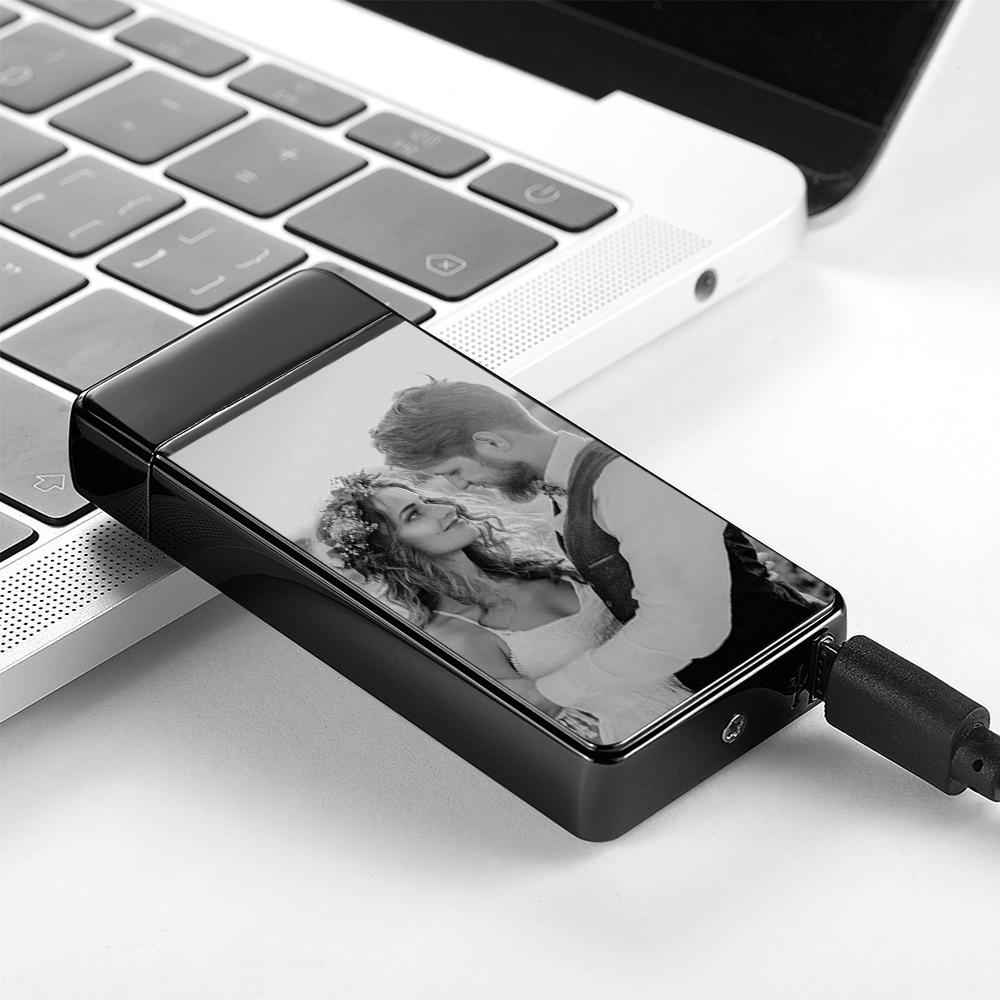 Custom Photo Lighter Engraved Calendar Lighter Valentine's Gift For Lovers