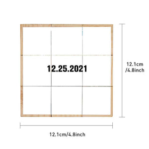 Personalized Magic Cube Photo Wooden Cube Home Ornament Gift for Valentines