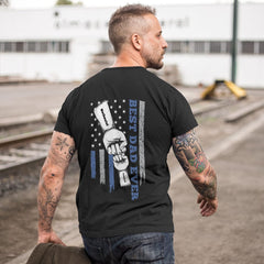 Personalised Fist Bump T-Shirt | Custom Engraved Back Print | Father's Day Gift Australia UK