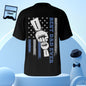 Personalised fist bump T-shirt with custom engraved back print — ideal Father’s Day gift