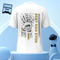 Personalised Fist Bump T-Shirt – Custom Engraved Back Print | Father’s Day Gift
