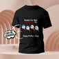Inside label close-up on personalised t-shirt showing customisable name tag — personalise your tadpole engraved gift for Mum