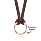 Lifestyle Shot of a Man Wearing the Personalised Necklace