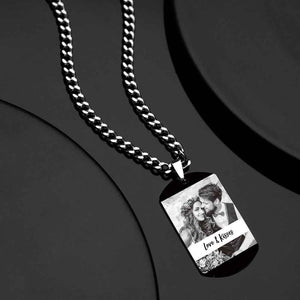 Personalized Engraved Photo Necklace With Personalized Calendar Perfect Anniversary Gifts For Lover