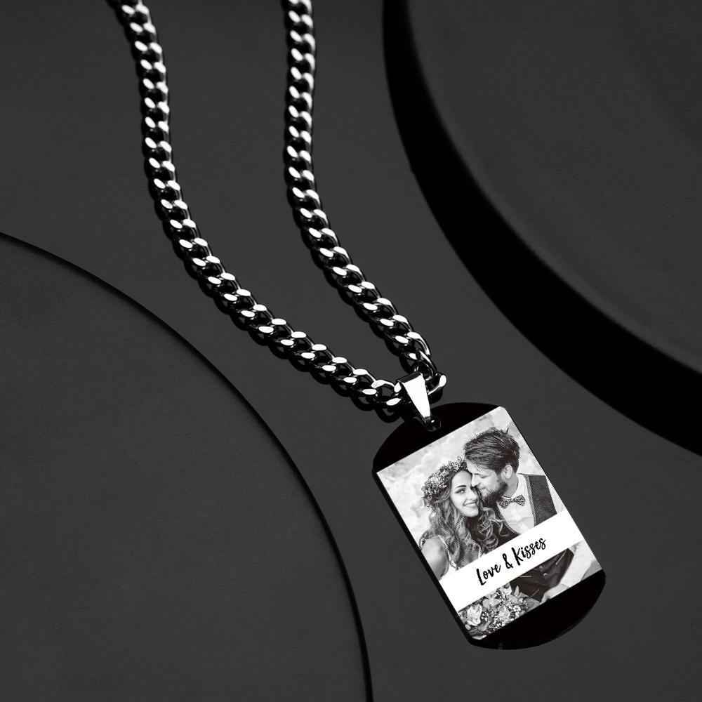 Personalized Engraved Photo Necklace With Personalized Calendar Perfect Anniversary Gifts For Lover