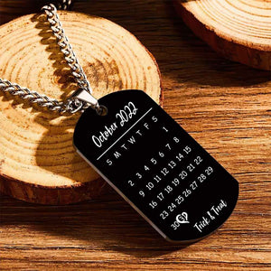 Custom Photo Necklace With Words Photo And Date Perfect Gift For Halloween