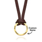 Flat Lay Product Image of Personalised Necklace on White Background