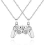 Personalized Magnetic Pendant Necklace with Engraved Initials Gift for Couple