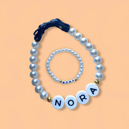 Personalised Pet Name Necklace with Free Matching Bracelet