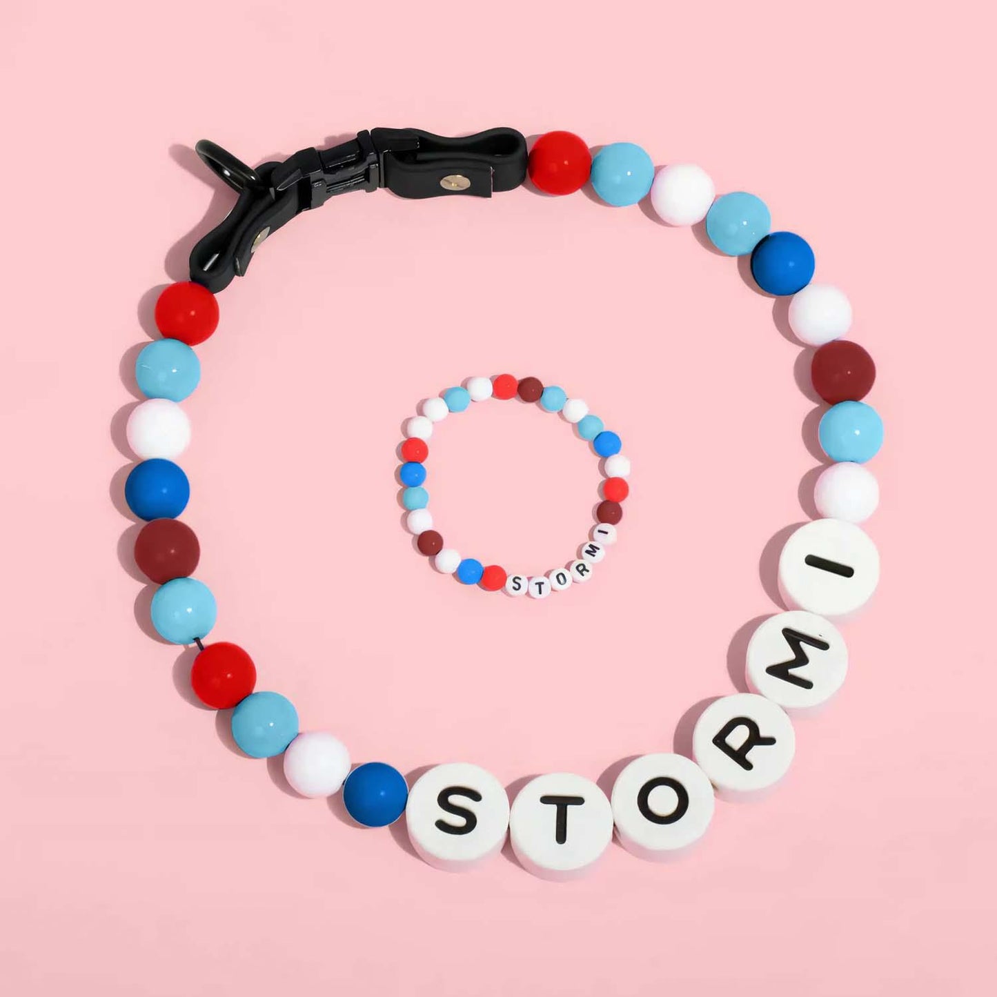 Personalised Pet Name Necklace with Free Matching Bracelet