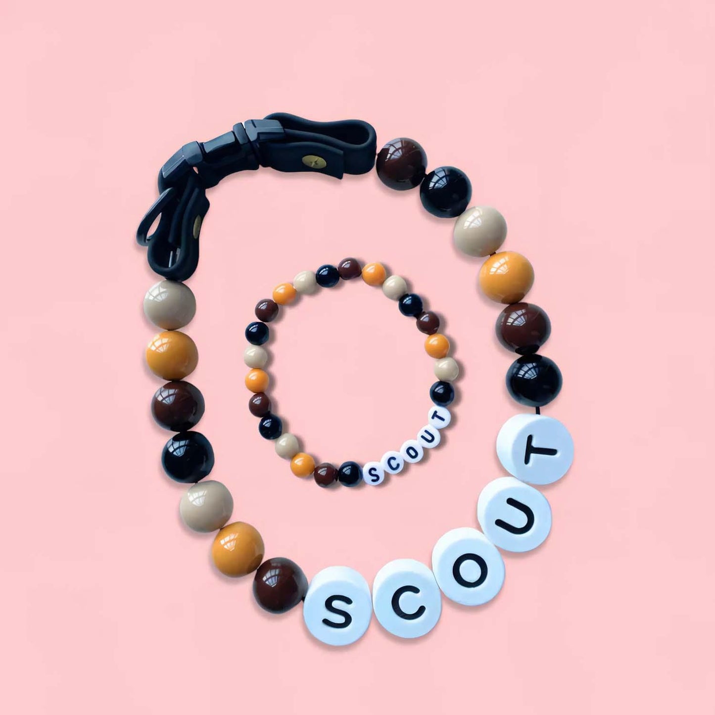 Personalised Pet Name Necklace with Free Matching Bracelet