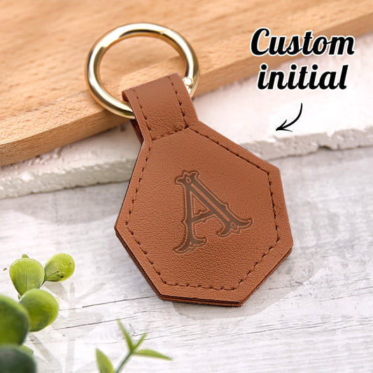 Personalised PU leather magnetic hat clip on white background — stylish travel accessory and hat holder, perfect gift for her