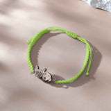 Personalized Pet Portrait Adjustable Braided Bracelet Birthday Gift for Pet Lover
