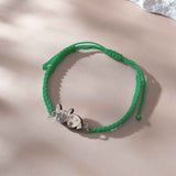 Personalized Pet Portrait Adjustable Braided Bracelet Birthday Gift for Pet Lover