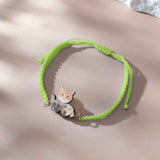 Personalized Pet Portrait Adjustable Braided Bracelet Birthday Gift for Pet Lover