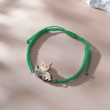 Personalized Pet Portrait Adjustable Braided Bracelet Birthday Gift for Pet Lover