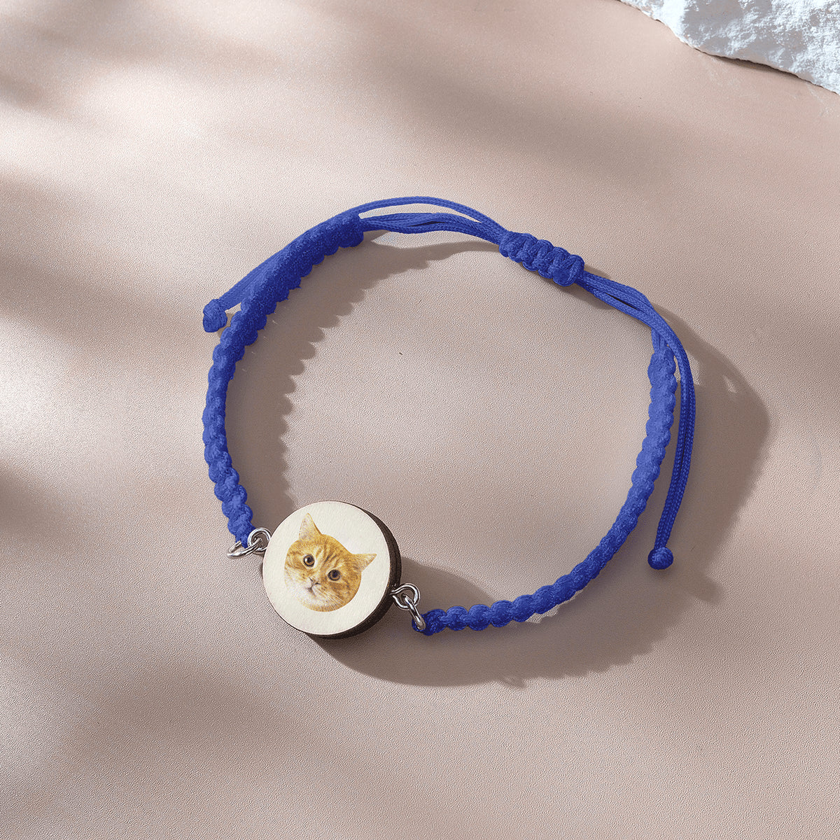 Personalised Pet Portrait Adjustable Braided Bracelet - Unique Gift for Pet Lovers
