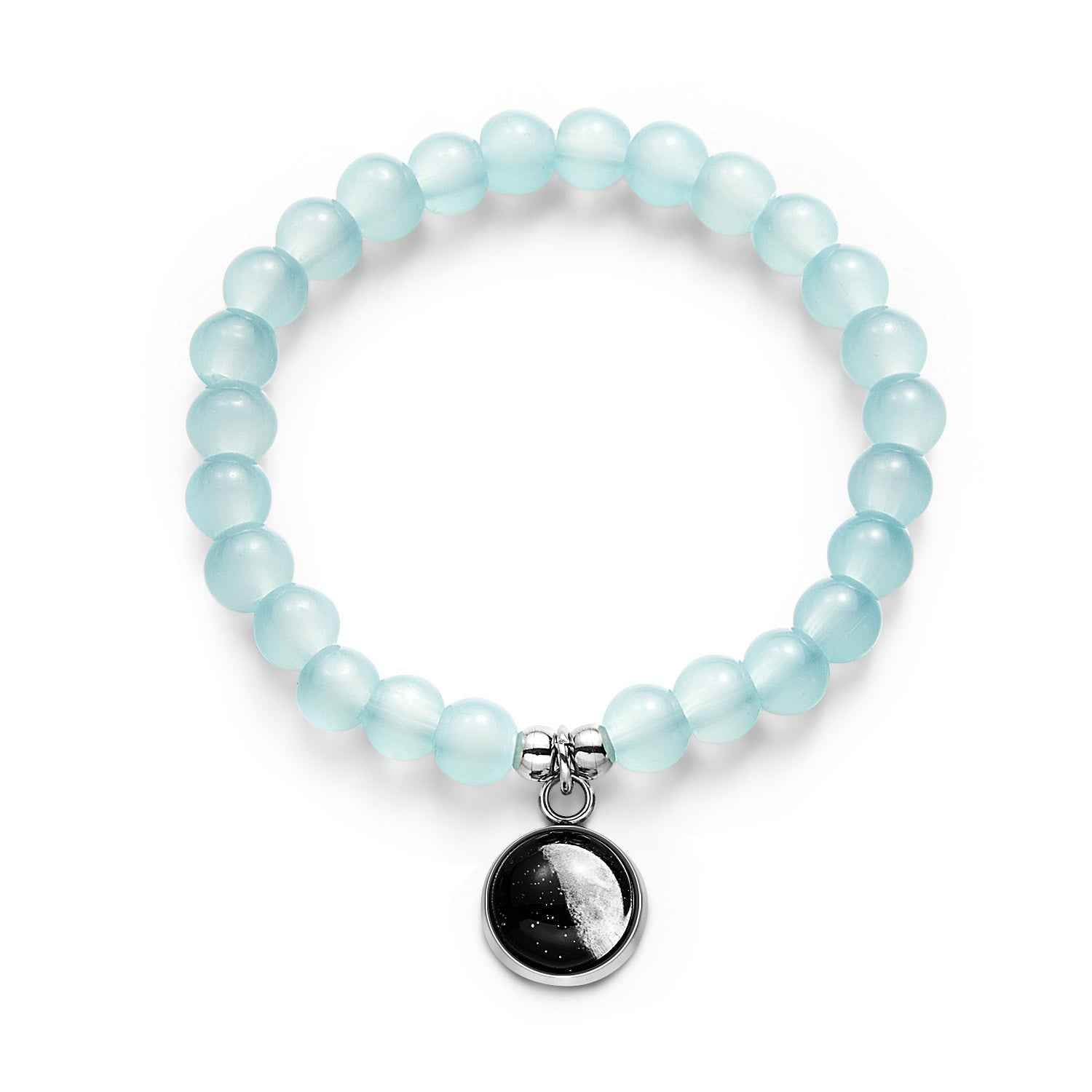 Custom Moon Phase Beads Bracelet Luminous Bracelet Gift for Her