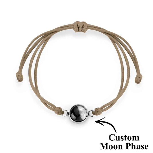 Custom Moon Phase Bracelet Stardust Sand Bracelet Luminous Bracelet Gift for Her