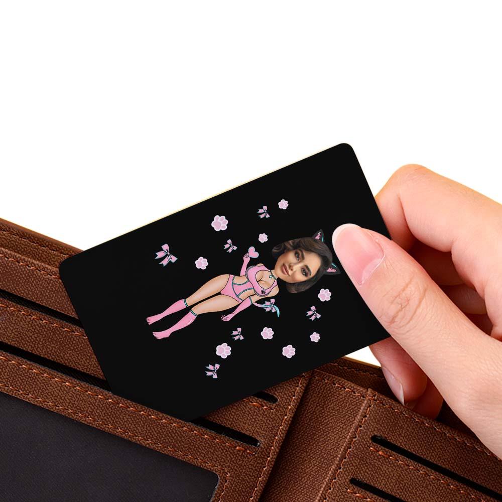 Pink cat AR card close-up showing the AR tracking marker for a smooth augmented reality experience.