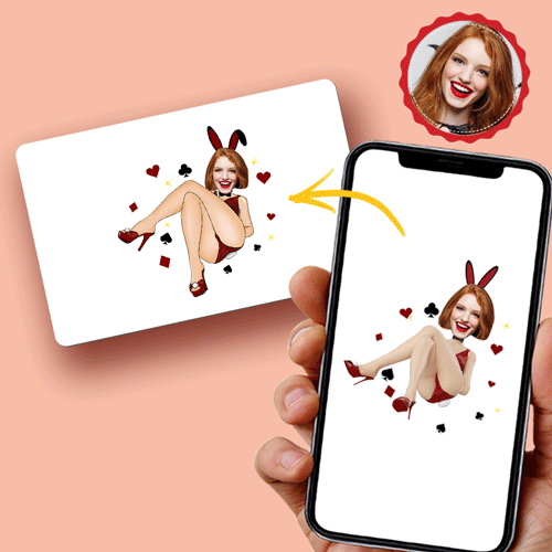 AR Cards — Virtual Reality 3D Bunny Girl Animation Gift