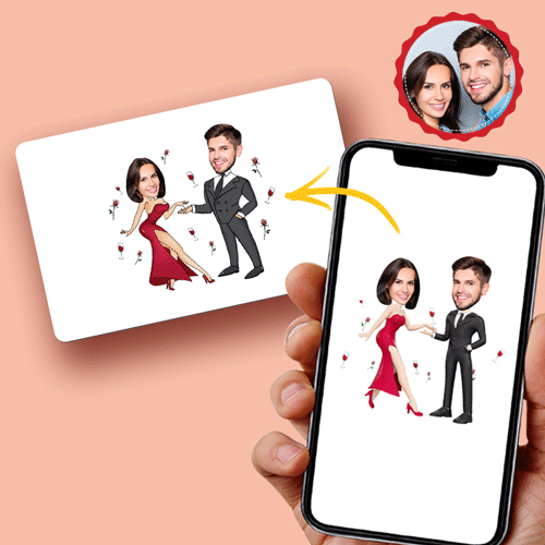 Scannable AR VR Animation Card — 3D Augmented Reality Gift