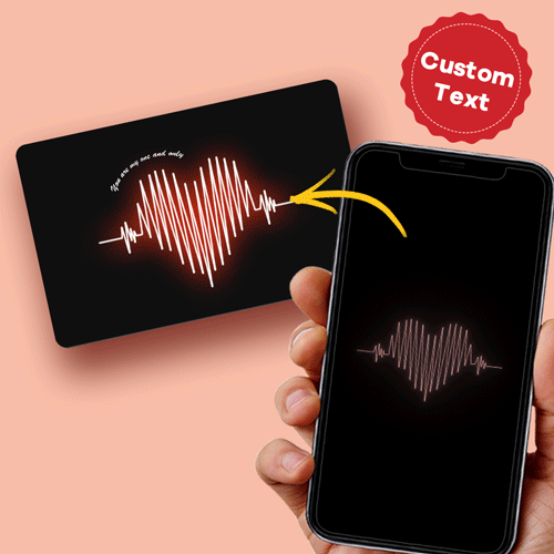Scannable AR VR 3D Card — Heart Wave Animation