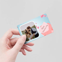 Custom Photo Wallet Insert Card | Personalised Valentine's Day Gift