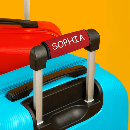 Personalised Luggage Handle Wrap Tag - Custom Travel Accessory Gift for Travel Lovers