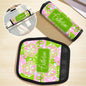 Care and sizing for neoprene luggage handle wrap (10 x 14 cm) — spot clean only, soft and durable