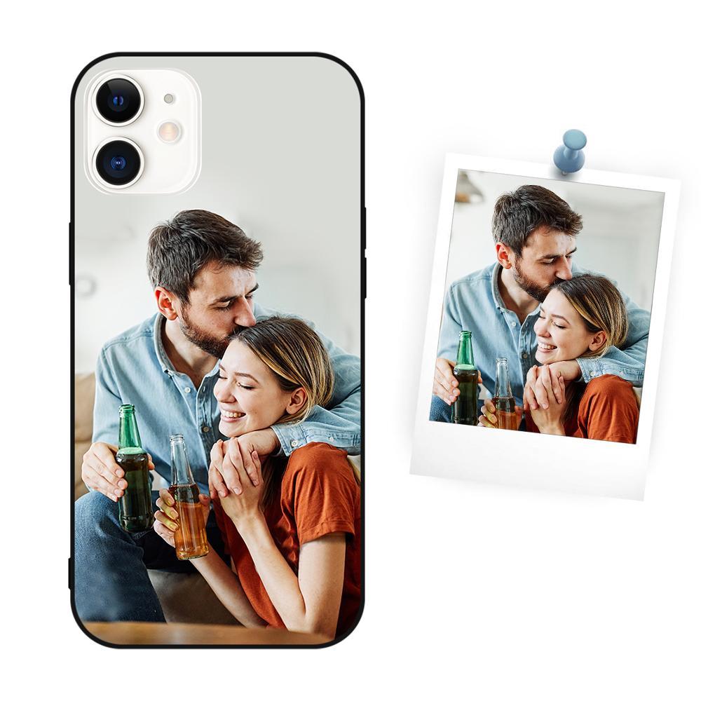 Personalised Matte Black iPhone 12 Case | Custom Photo & Text Protection