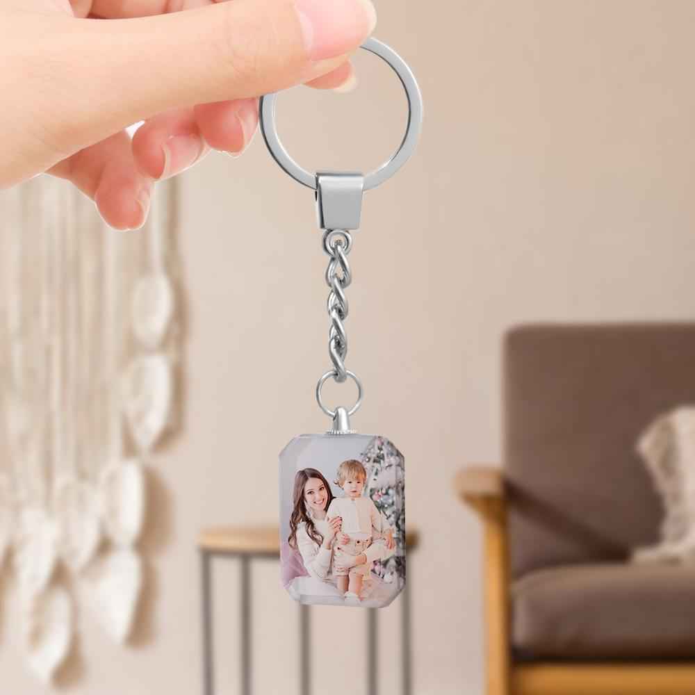 Mother's Day Gifts Photo Keychain Crystal Keychain