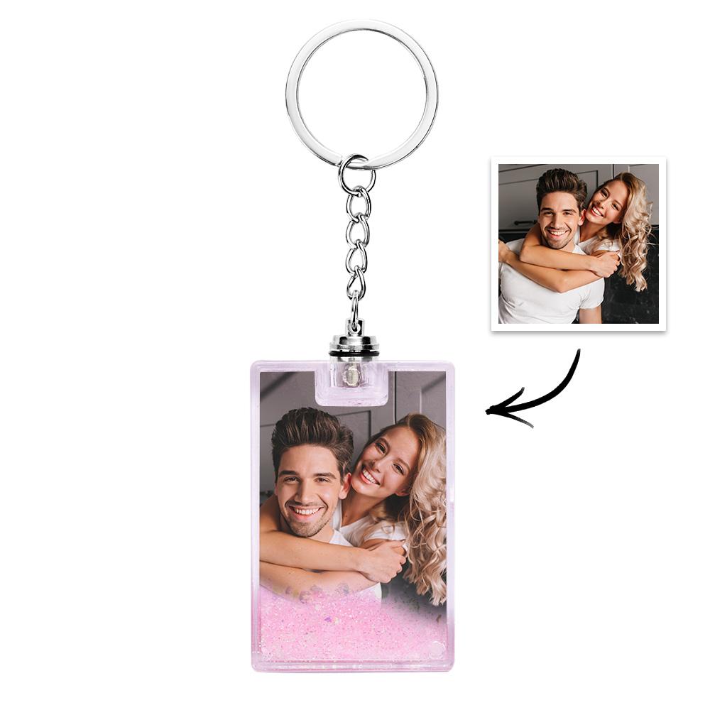 Custom photo illuminated keyring displayed as a thoughtful personalised gift for Mother's Day, weddings or memorial keepsakes