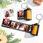 Personalised camera film keyring clipped to keys and a handbag, lightweight custom film roll keychain perfect as a romantic or memorial gift