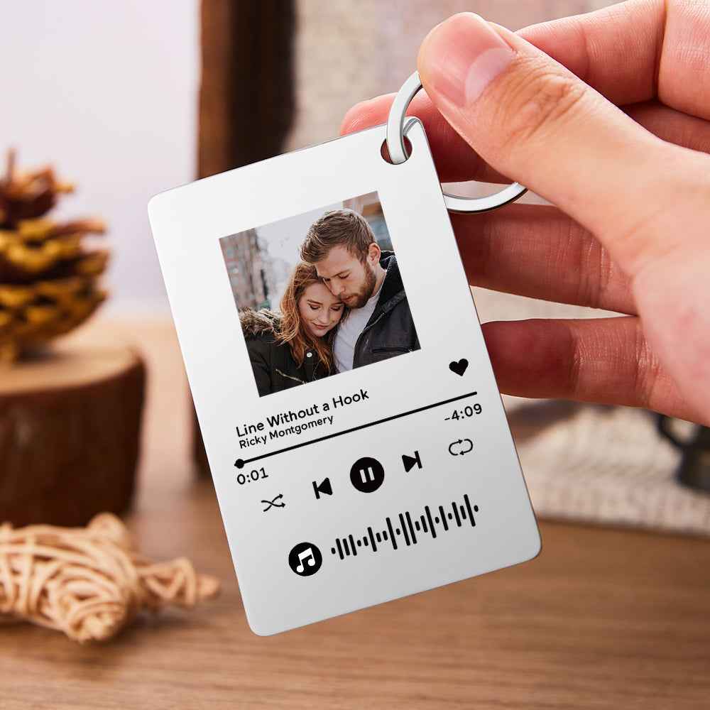 Custom Photo Scannable Code Music Plaque Valentine's Day Gifts