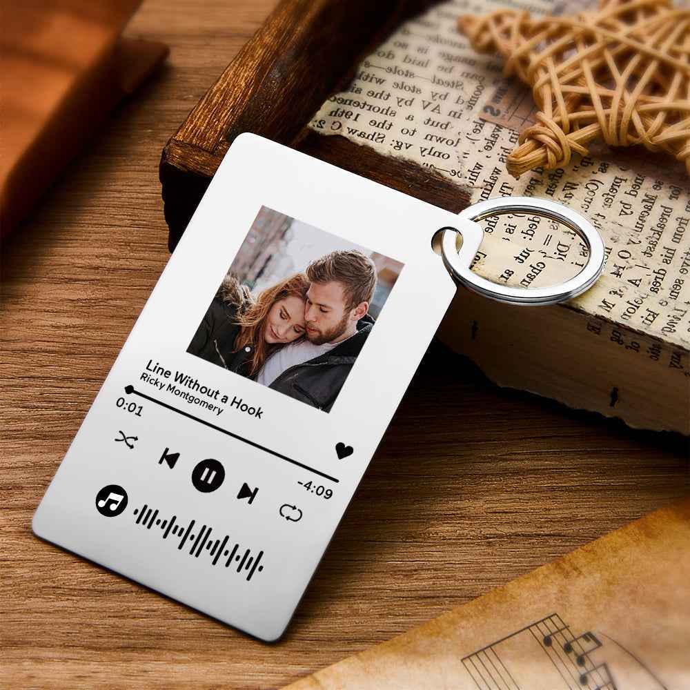 Custom Photo Scannable Code Music Plaque Valentine's Day Gifts