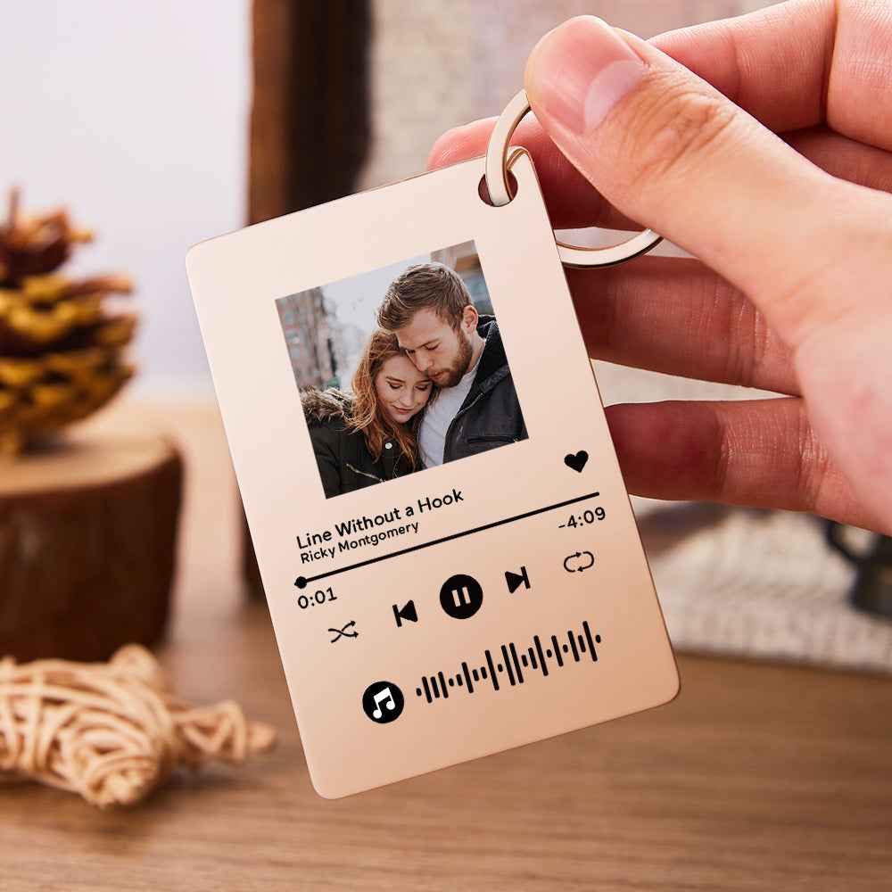 Custom Photo Scannable Code Music Plaque Valentine's Day Gifts