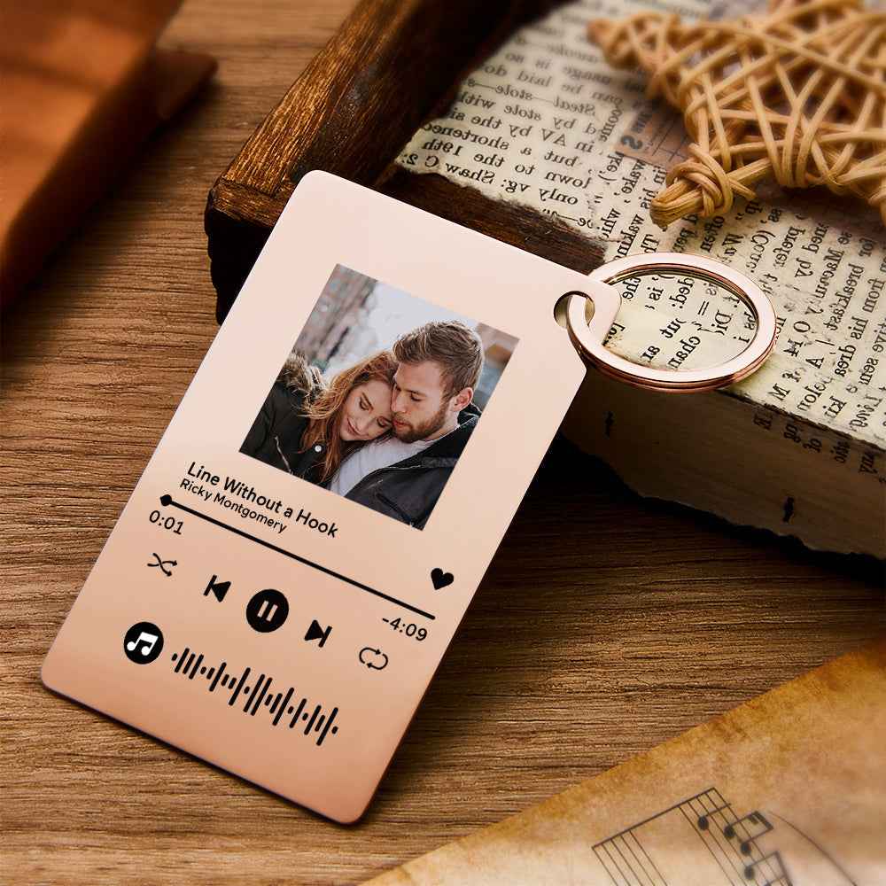 Custom Photo Scannable Code Music Plaque Valentine's Day Gifts