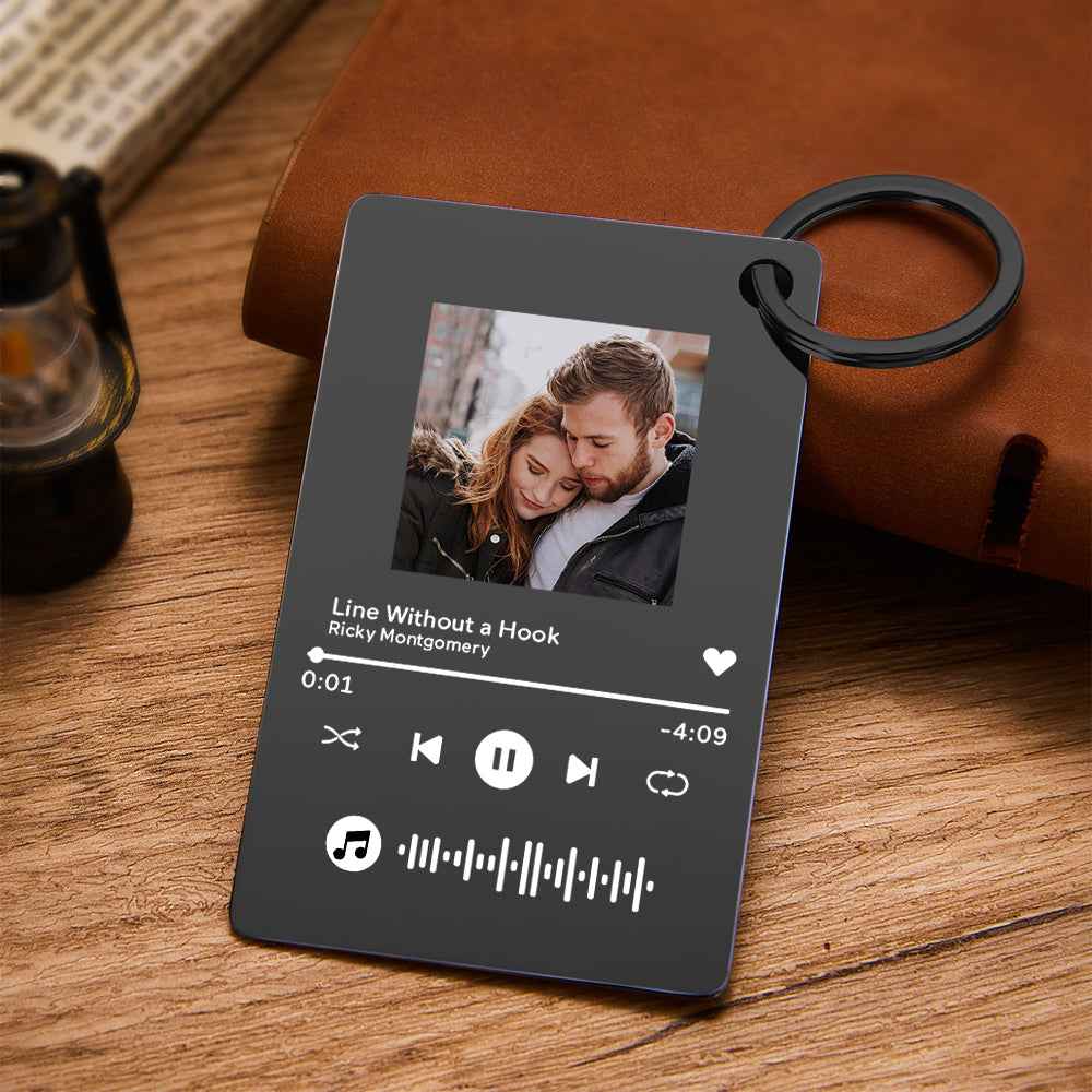 Custom Photo Scannable Code Music Plaque Valentine's Day Gifts