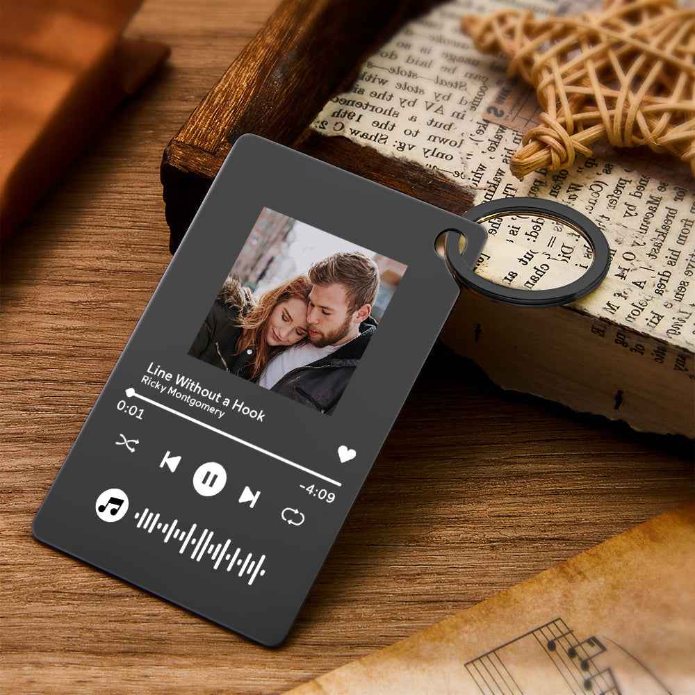 Custom Photo Scannable Code Music Plaque Valentine's Day Gifts