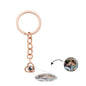 Personalised heart photo projection keyring attached to keys and bag – compact romantic keepsake for anniversaries