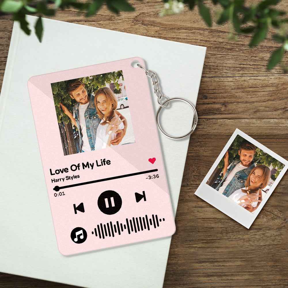 Custom Keychains Scannable Code Colorful Acrylic Music Gifts