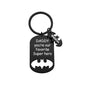 Personalised Daddy keyring presented in a gift box, stainless steel engraved name gift for dad or grandpa