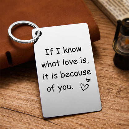 Front view of Personalised Spotify Code Keychain showing engraved photo, artist name and scannable Spotify code